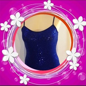 Express Shimmery Tank Top XS with Sequins
