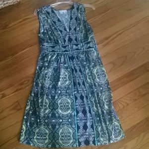 Patterned black dress