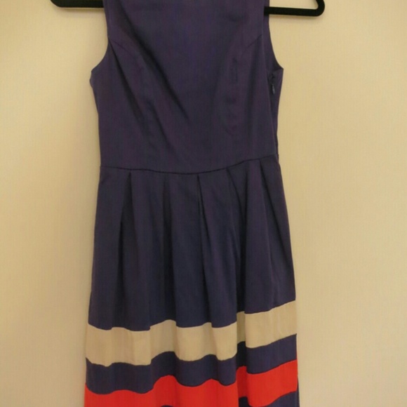 Striped Navy Dress by Monteau