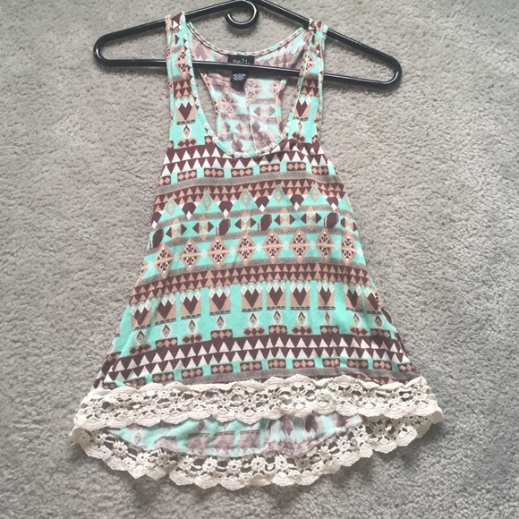 tribal print tank top