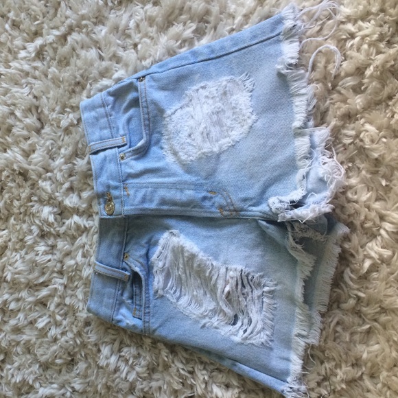 High- waisted Brandy Melville Jean Shorts