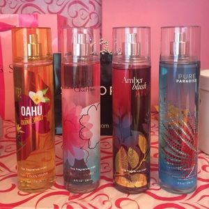 Bath and Body Works body sprays