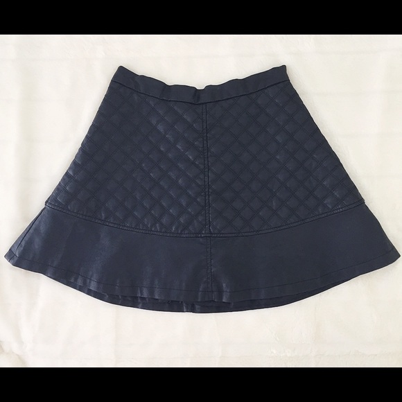 Dresses & Skirts - Quilted Faux Leather Skirt