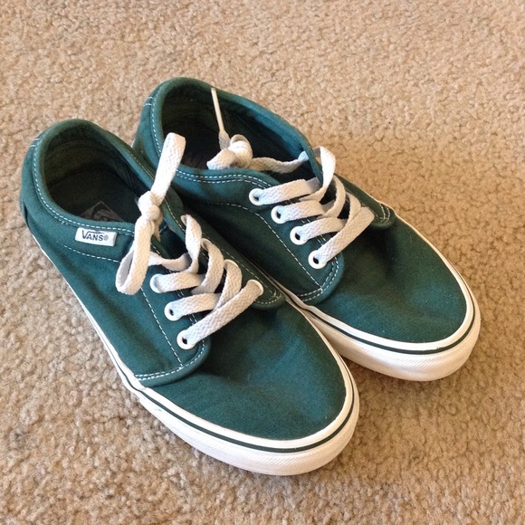 forest green vans shoes