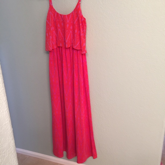 Gianni Bini pink and red maxi
