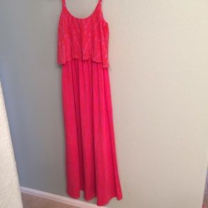 Gianni Bini pink and red maxi