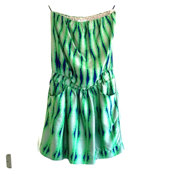 Nordstrom Strapless Silk Dress. - Picture 2 of 4