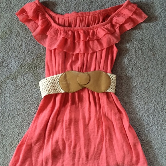 Pink top with belt!