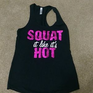 Sparkly gym tank