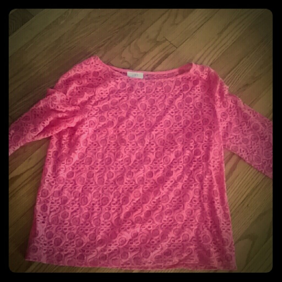 Coral lace top
