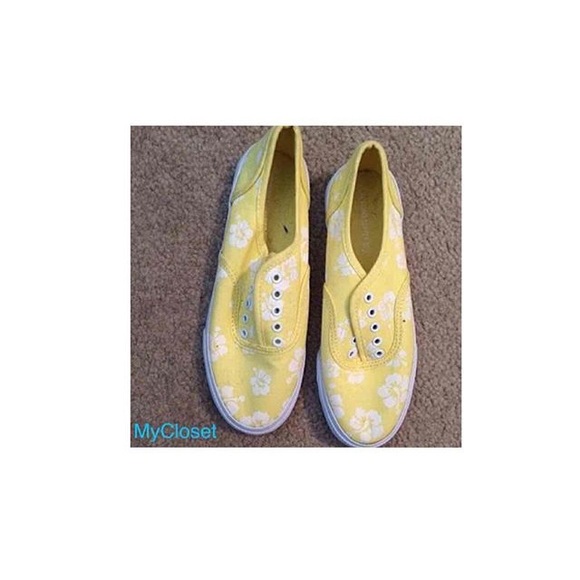 Yellow Floral shoes