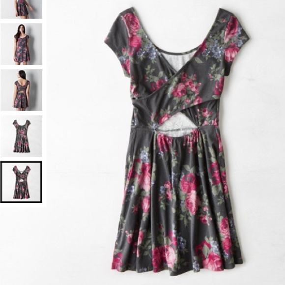 New American Eagle Floral Printed Kate Dress XXS - Picture 4 of 4