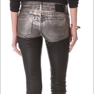 r13 leather chaps jeans