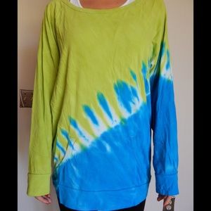 Tie Dye Yoga/Warm Up Top