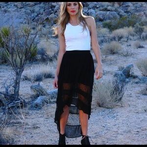 Lush High-Low Skirt