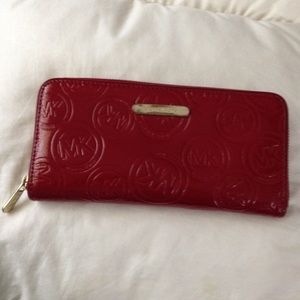 Red Michael Kors Wallet