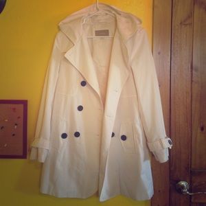White dressy rain jacket