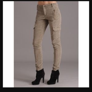 Anthropologie corduroy cargo skinny pants