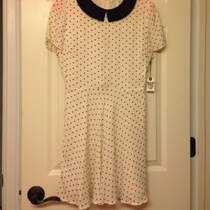 Forever 21 collared polka dot dress
