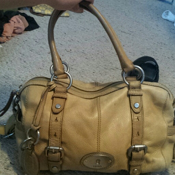 Fossil leather cross body