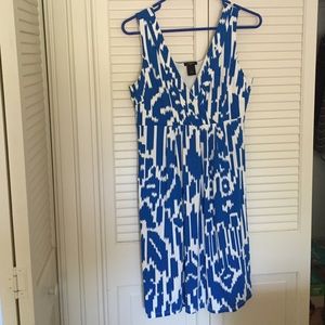 Blue and white Ann Taylor dress
