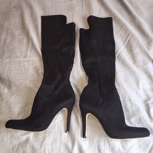 Knee high suede INC boots never worn