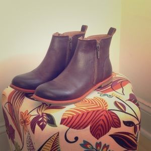 Lucky Brand Brown Leather Bootie