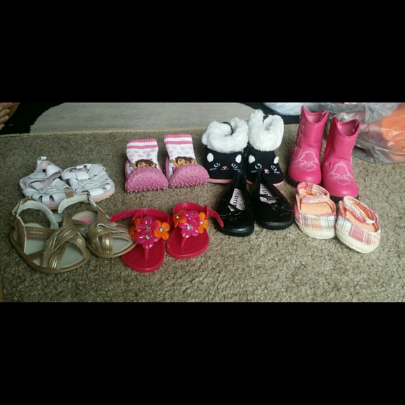 SOLD..Infant girl shoes bundle