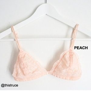 Bundle of 1  M/L Peach & 1 M/L White Bralette