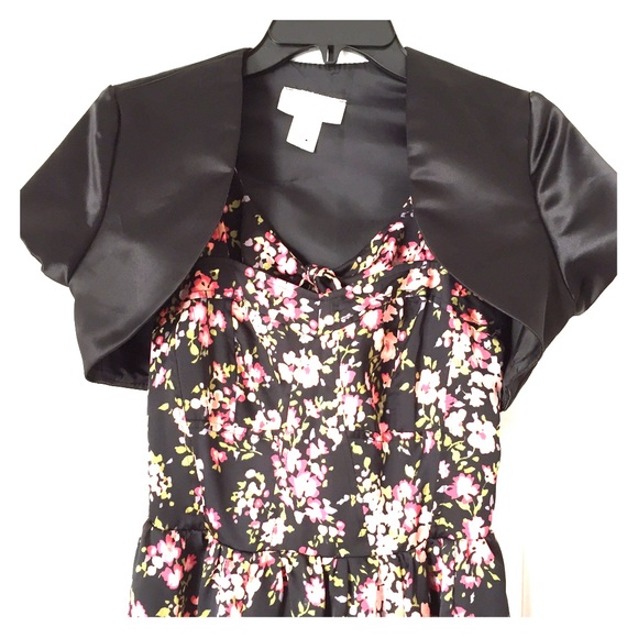 Cropped black bolero jacket small