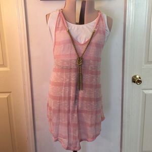 Blush pink Tunic tank NWOT