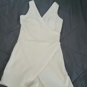 White dressy romper