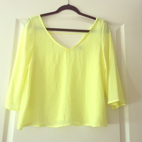 Neon yellow top