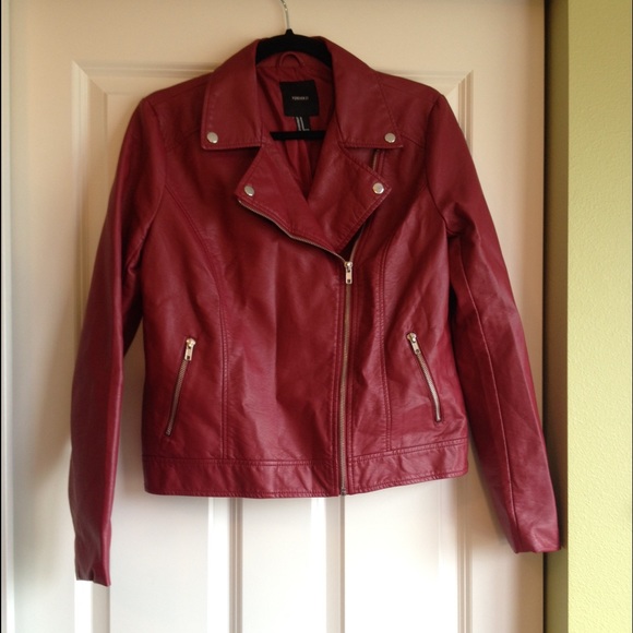 Maroon Leather Jacket