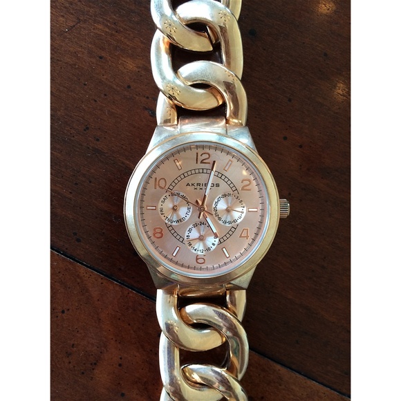 HP🎉 NWOT Akribos women's rose gold watch