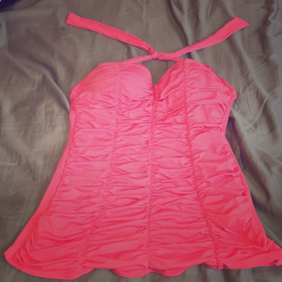 Pink DKNY swimsuit top