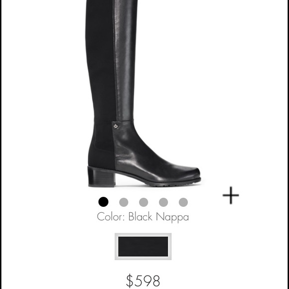 New Stuart weitzman black leather boots - Picture 1 of 3