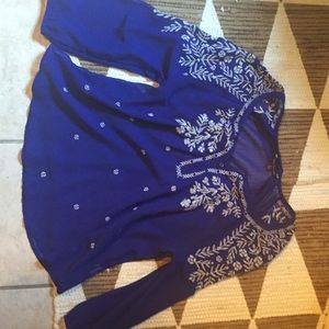 Dark blue blouse