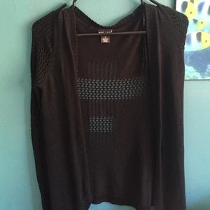Black cardigan
