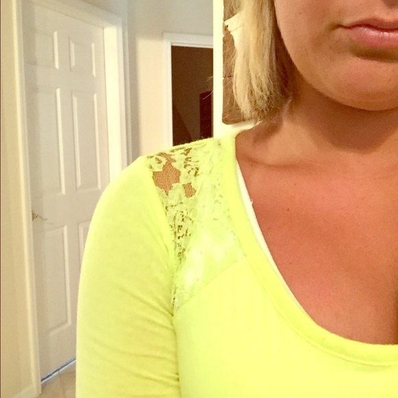 Bright yellow shirt