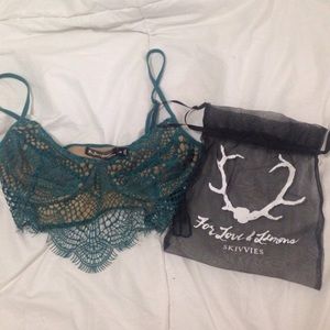 For Love & Lemons Bat Your Lashes Bra