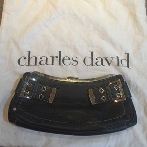 Charles David black clutch