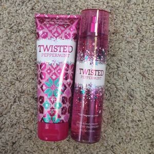 twisted peppermint body cream and mist