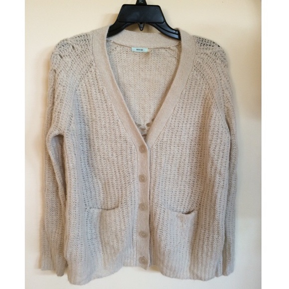 Kimchi blue beige wool cardigan