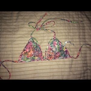 VS Pink reversible bathing suit top