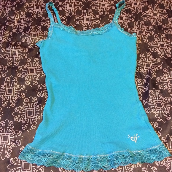 justice blue tanktop