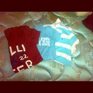 Three hollister shirts
