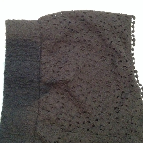 Black crochet short