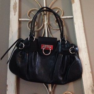 Black leather Purse - Salvatore Ferragamo