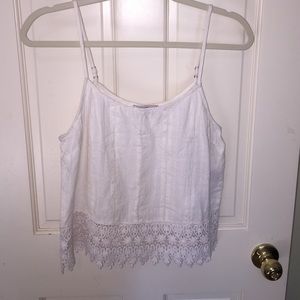White crop top!!